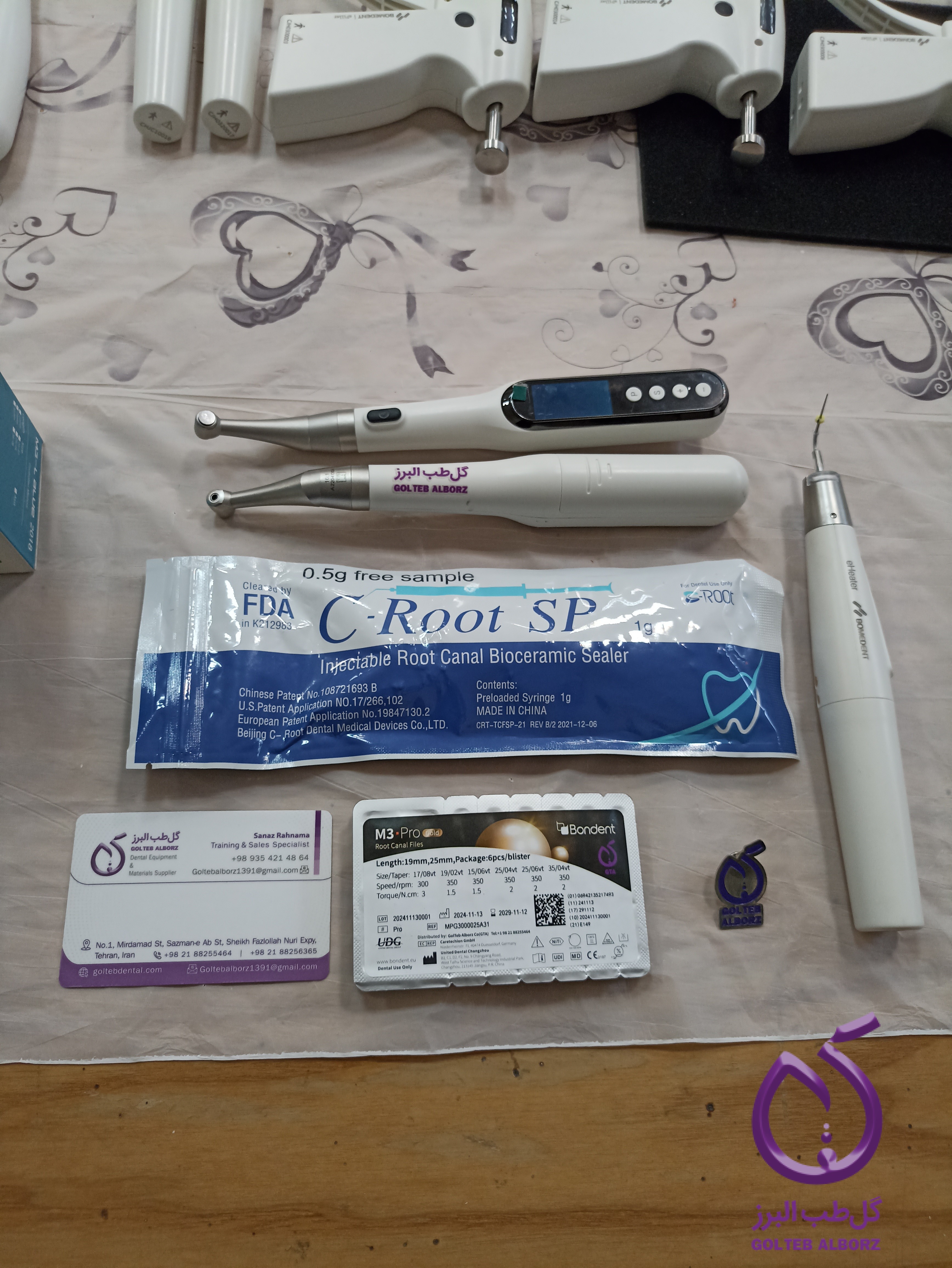 Endodontics workshop at Kashan Dental School, sponsored by Gol Teb Alborz